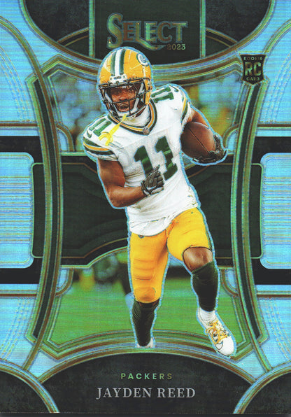2023 Panini Select Jayden Reed RC Silver Prizm #434 Green Bay Packers