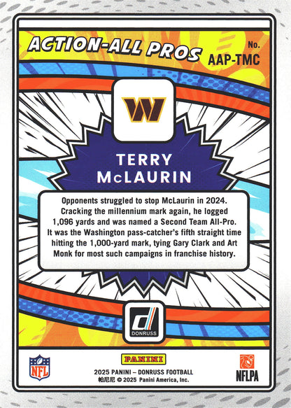 2025 Panini Donruss Action All Pro Terry McLaurin #AAP-TMC Commanders