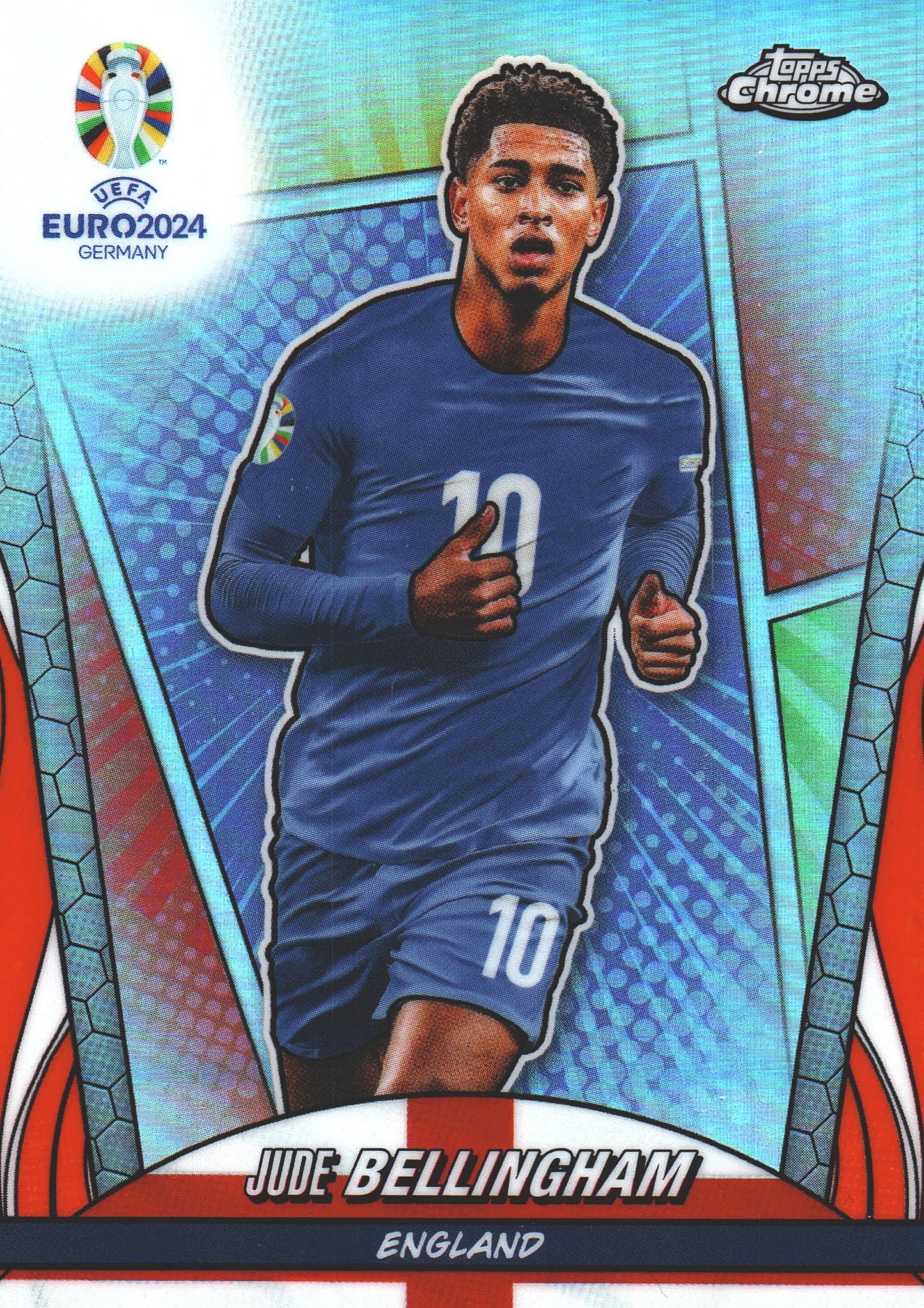 2024 Topps Chrome Euro 2024 Jude Bellingham Heroes Case Hit #147 Angleterre