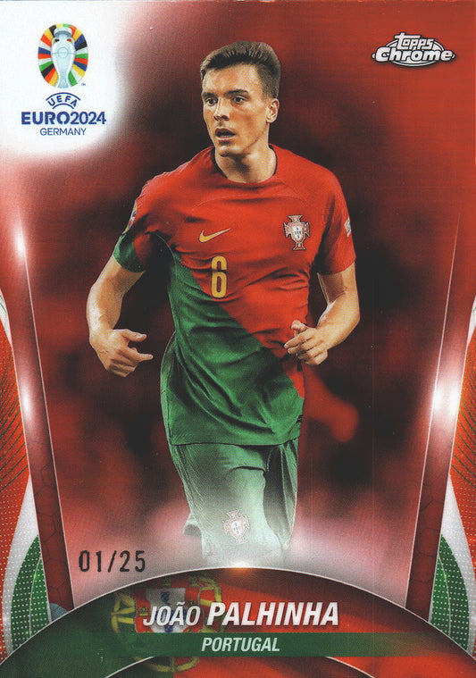 2024 Topps Chrome Euro 2024 Joao Palhinha Orange /25 #5 Portugal