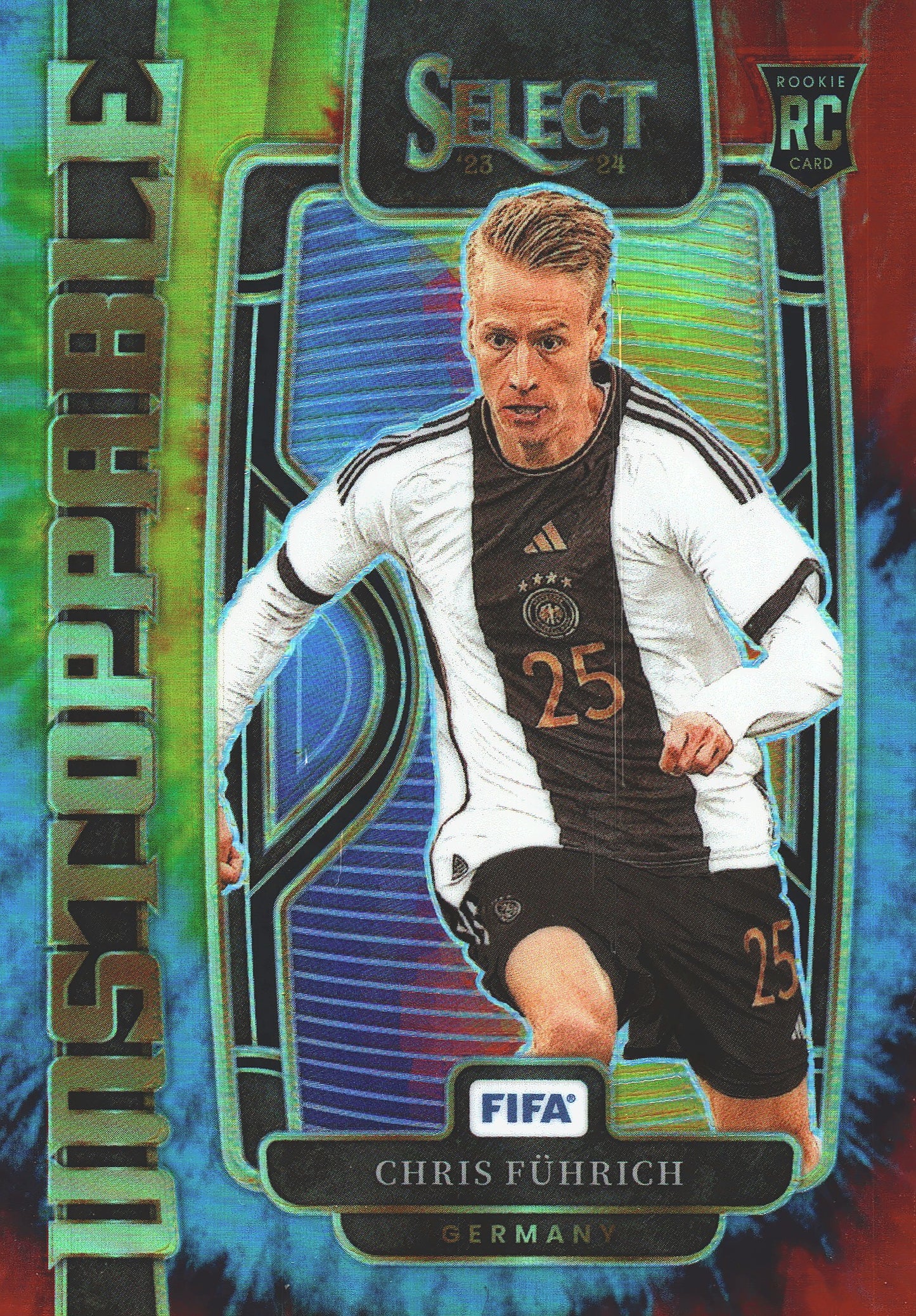 2023 Panini Select FIFA Chris Fuhrich RC Tie Dye /25 Unstoppable #24 Allemagne