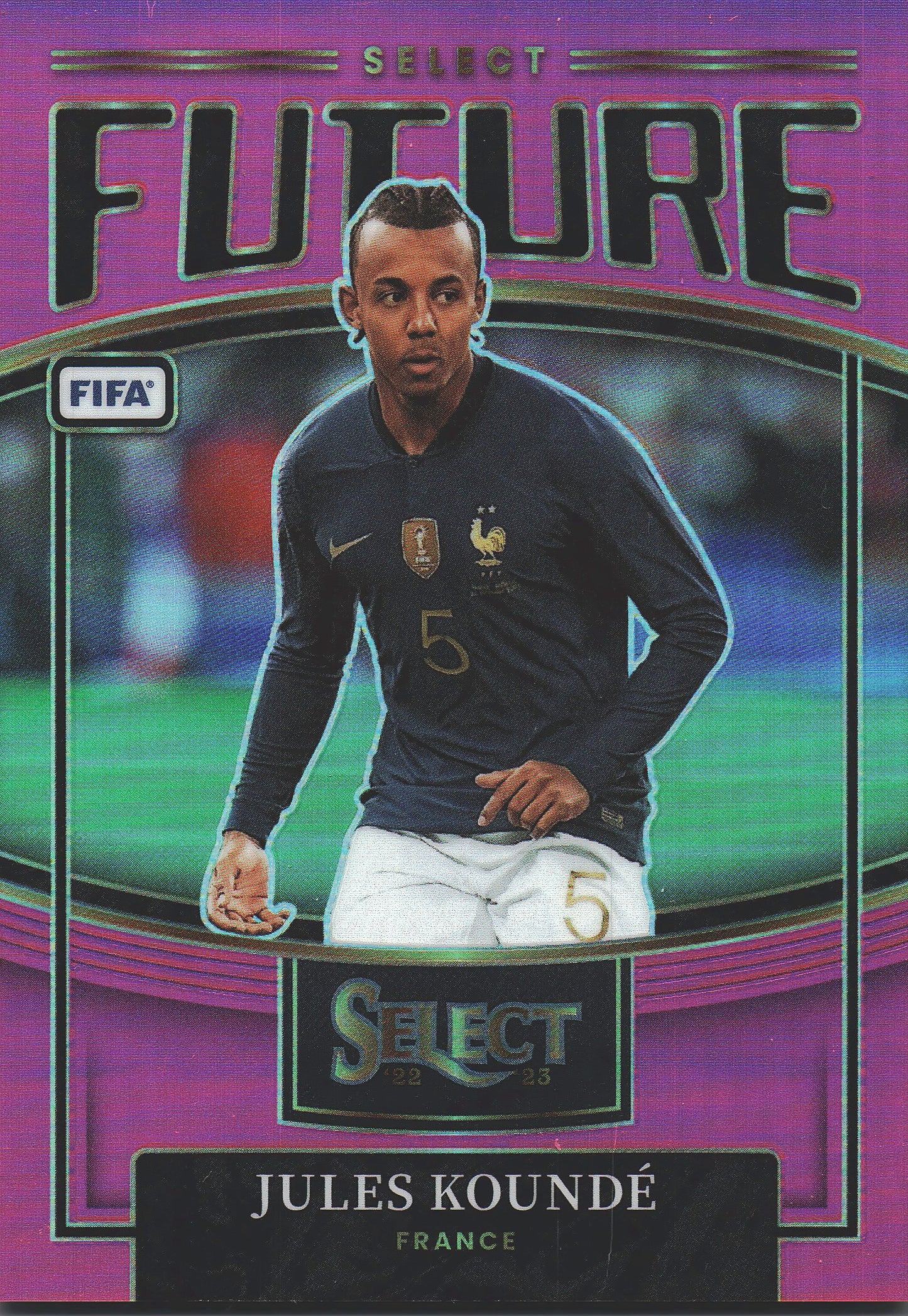 2022 Panini Select FIFA Jules Kounde RC Future Pink /25 #4 France
