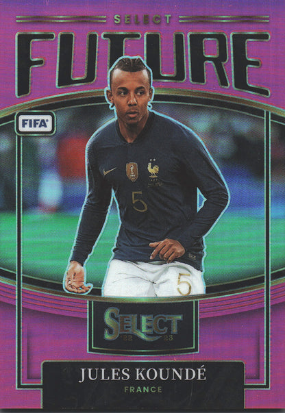 2022 Panini Select FIFA Jules Kounde RC Future Pink /25 #4 France