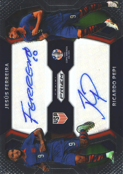 2024 Prizm Copa America Dual Auto Jesus Ferreira / Ricardo Pepi #DS_JR USA