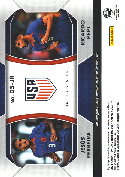 2024 Prizm Copa America Dual Auto Jesus Ferreira / Ricardo Pepi #DS_JR USA