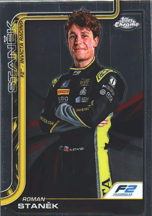 2025 Topps Chrome Formula 1 Roman Stanek #22 Invicta Racing