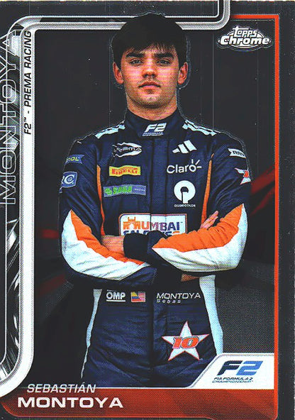 2025 Topps Chrome Formula 1 Sebastian Montoya #30 Prema Racing
