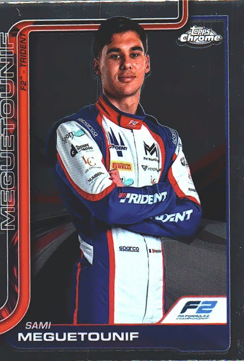 2025 Topps Chrome Formula 1 Sami Meguetounif #40 Trident