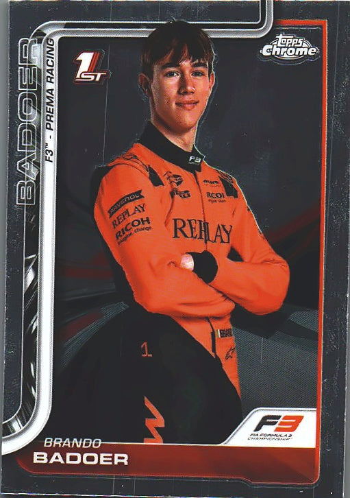 2025 Topps Chrome Formula 1 Brando Badoer #44 Prema Racing