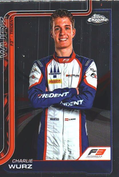 2025 Topps Chrome Formula 1 Charlie Wurz #48 Trident