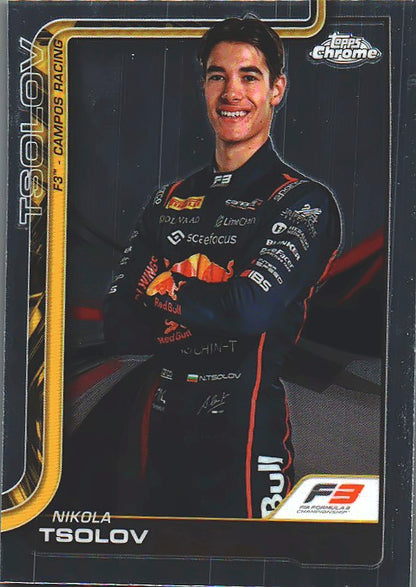 2025 Topps Chrome Formula 1 Nikola Tsolov #52 Campos Racing