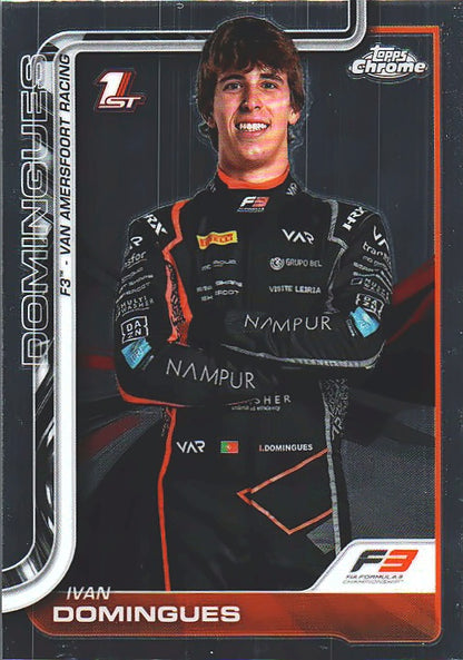 2025 Topps Chrome Formula 1 Ivan Domingues #60 Van Amersfoort Racing