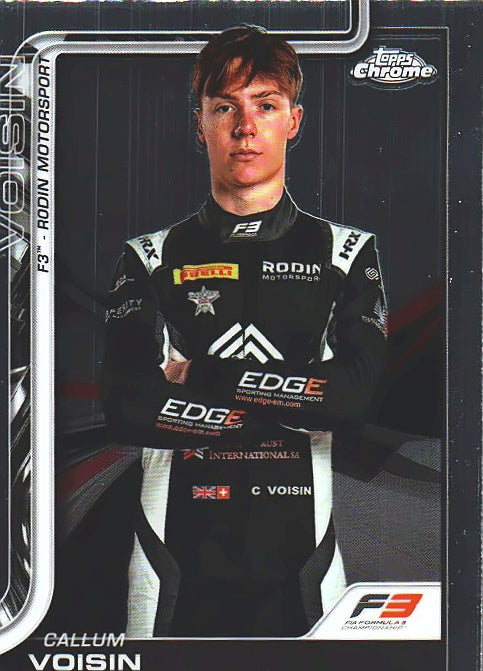 2025 Topps Chrome Formula 1 Callum Voisin #67 Rodin Motorsport