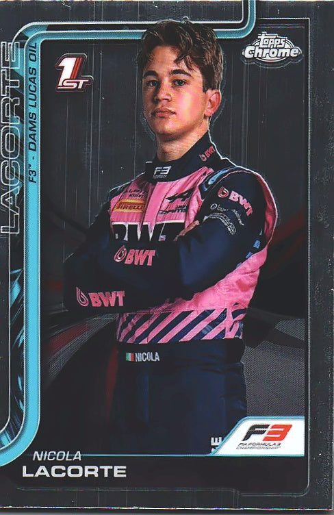 2025 Topps Chrome Formula 1 Nicola Lacorte #71 DAMS Lucas Oil