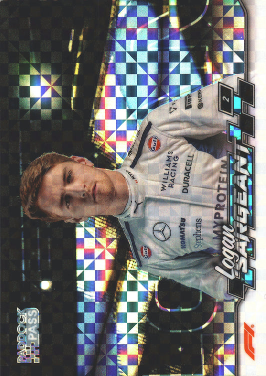 2024 Topps Paddock Pass Formula 1 X-Factor Logan Sargeant #70 Williams