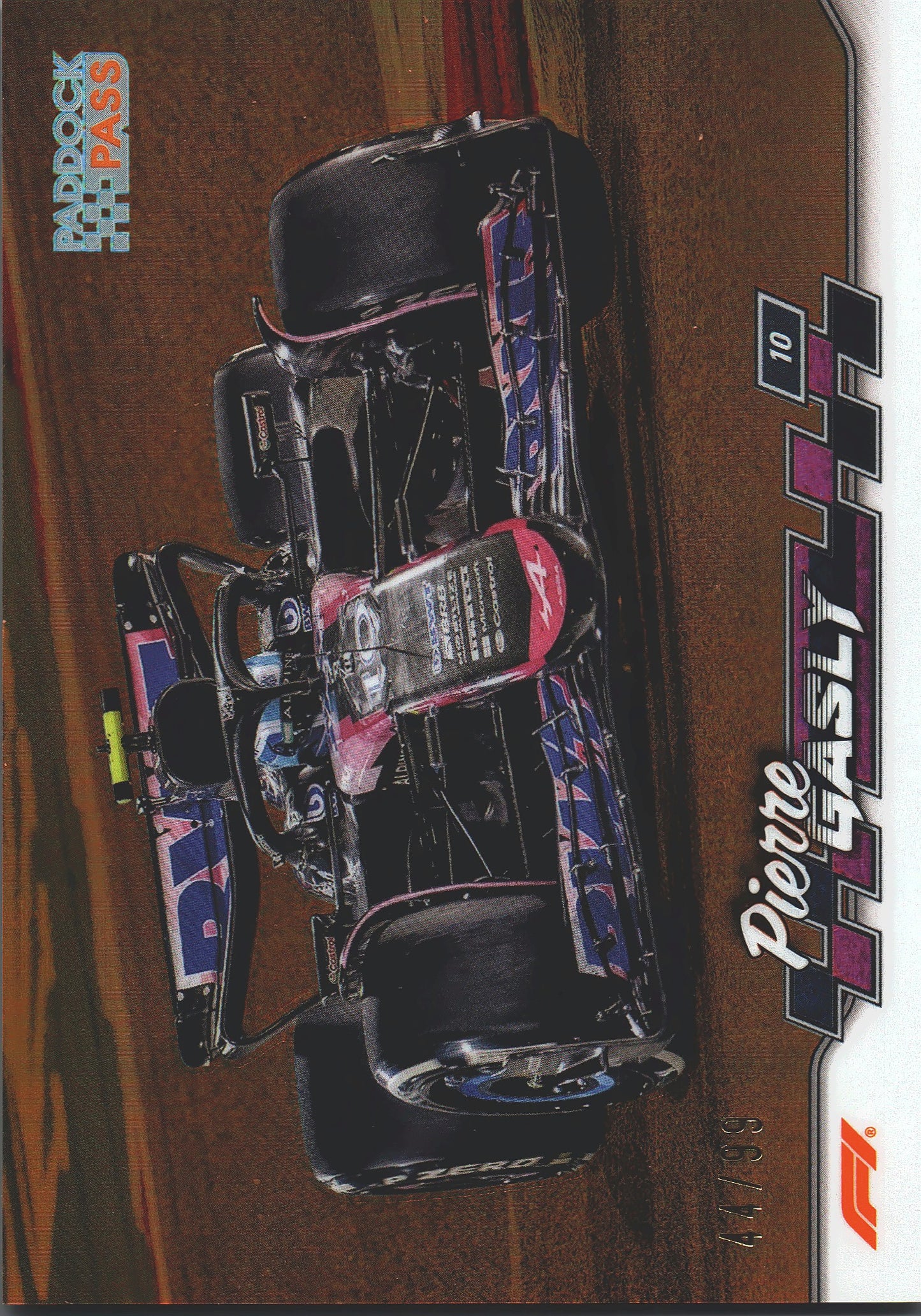 2024 Topps Chrome Formula 1 Pierre Gasly Chrome Orange Refractor /99 #40 Alpine