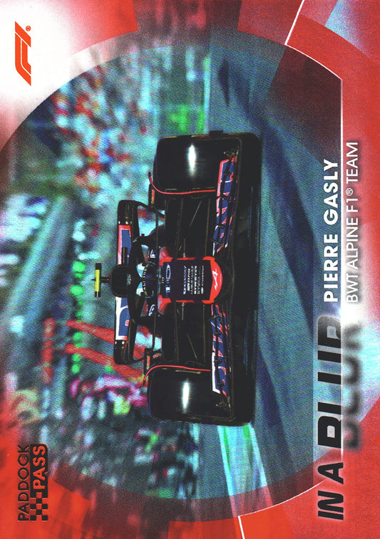 2024 Topps Chrome Formula 1 Pierre Gasly In A Blur Red /50 #BL-10 Alpine