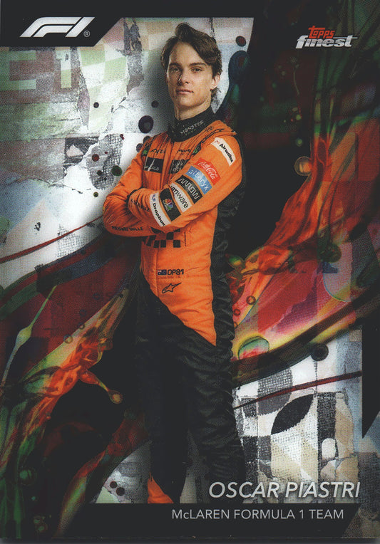 2024 Topps Finest Formula 1 Oscar Piastri #8 McLaren
