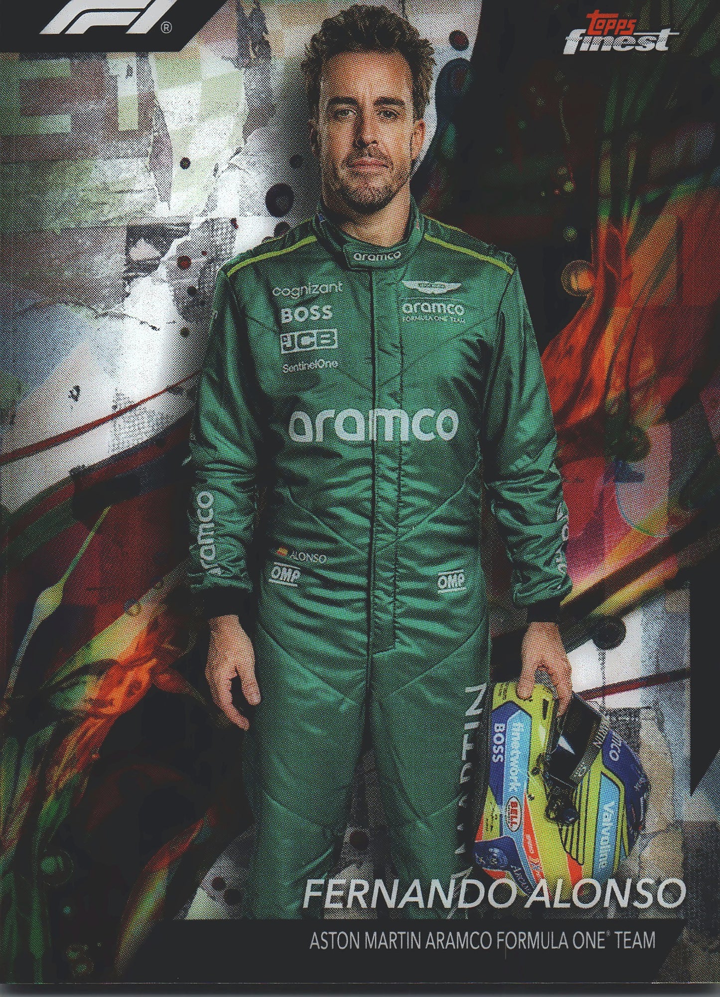 2024 Topps Finest Formula 1 Fernando Alonso #97 Aston Martin