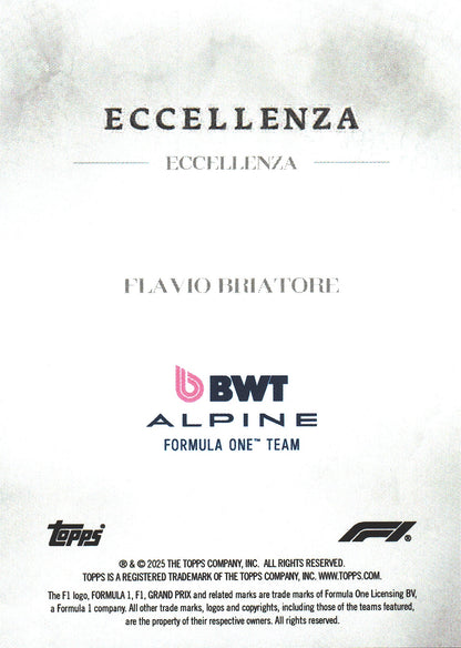 2025 Topps Eccellenza Formula 1 Flavio Briatore Alpine