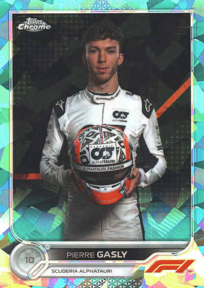 2022 Topps Chrome Sapphire Formula 1 Pierre Gasly Aqua /99 #44 AlphaTauri