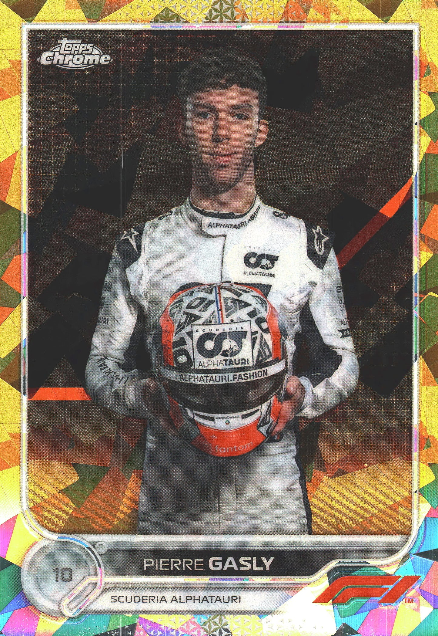 2022 Topps Chrome Sapphire Formula 1 Pierre Gasly Gold /50 #44 AlphaTauri