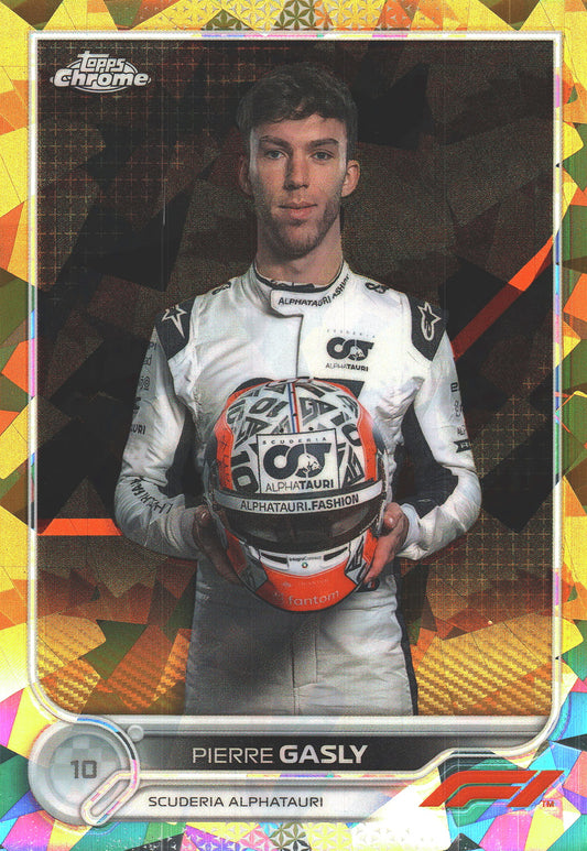 2022 Topps Chrome Sapphire Formula 1 Pierre Gasly Gold /50 #44 AlphaTauri