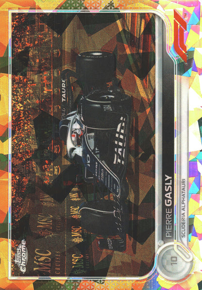 2022 Topps Chrome Sapphire Formula 1 Pierre Gasly Gold /50 #46 AlphaTauri