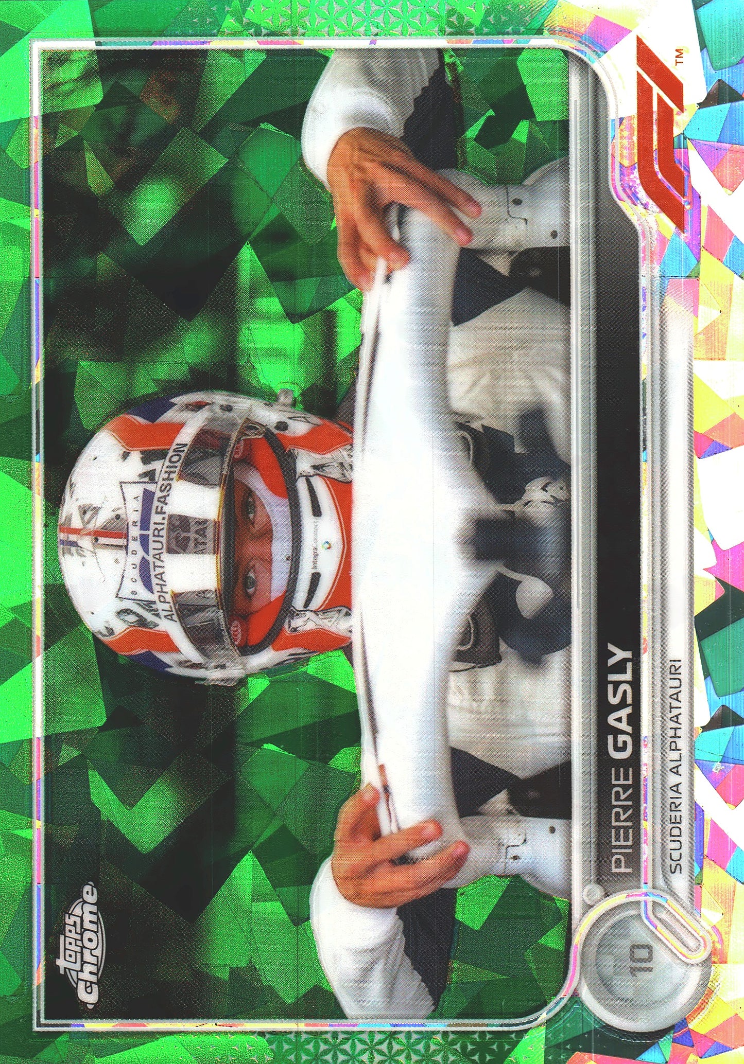 2022 Topps Chrome Sapphire Formula 1 Pierre Gasly Green /75 #47 AlphaTauri