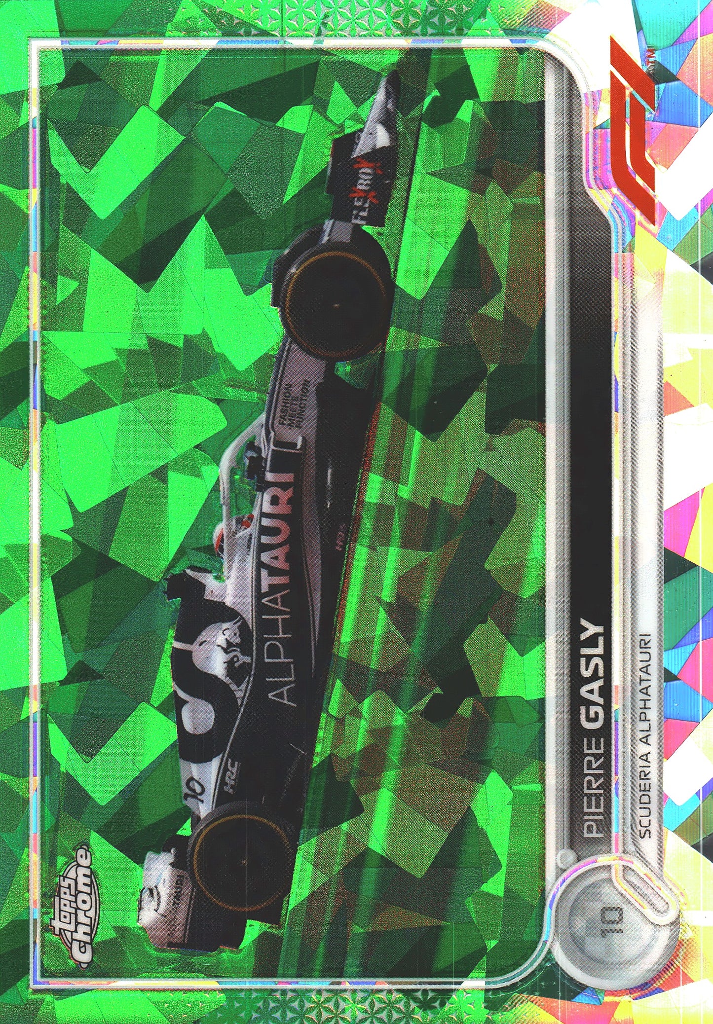 2022 Topps Chrome Sapphire Formula 1 Pierre Gasly Green /75 #121 AlphaTauri