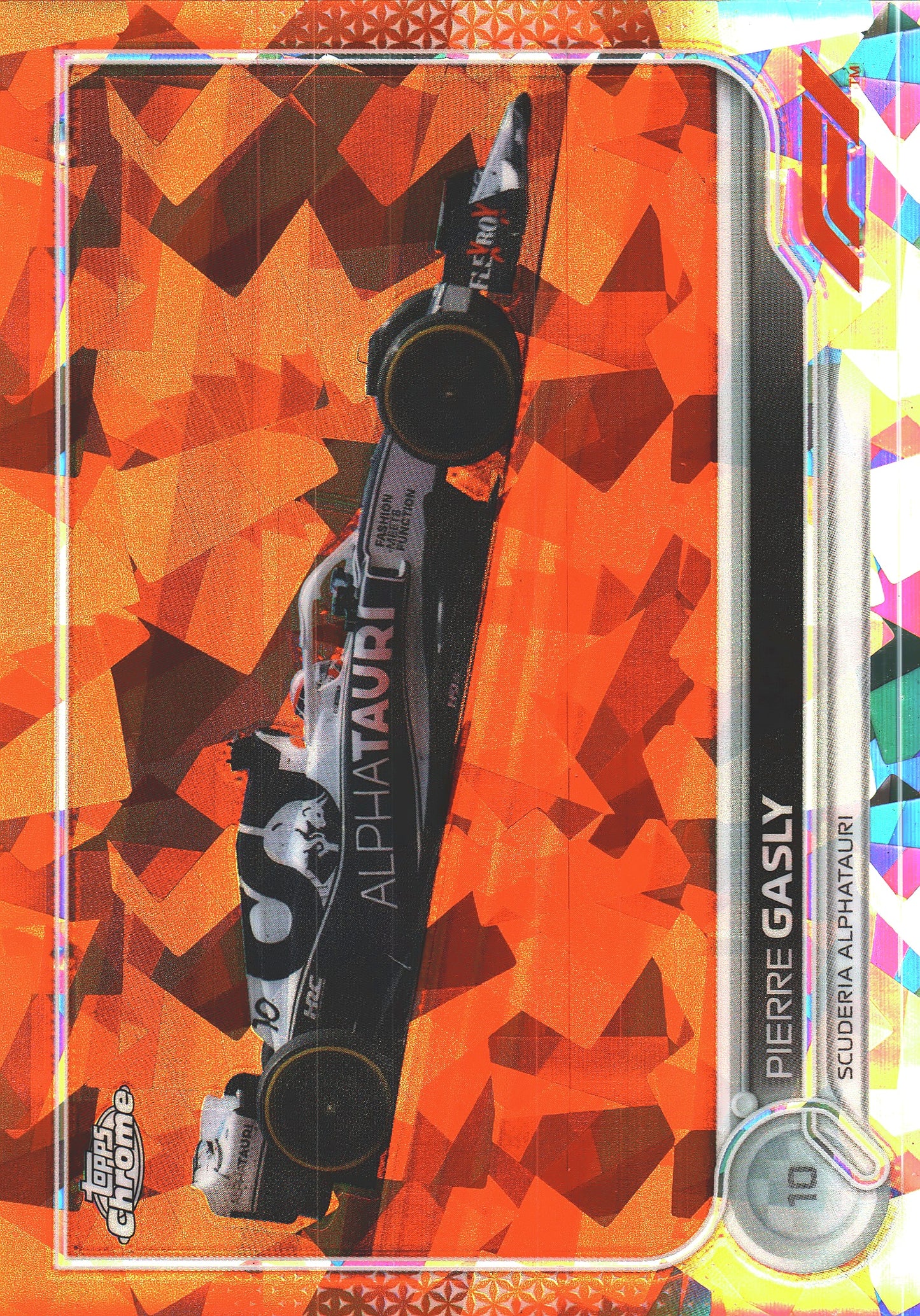 2022 Topps Chrome Sapphire Formula 1 Pierre Gasly Orange /25 #121 AlphaTauri