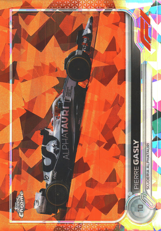 2022 Topps Chrome Sapphire Formula 1 Pierre Gasly Orange /25 #121 AlphaTauri