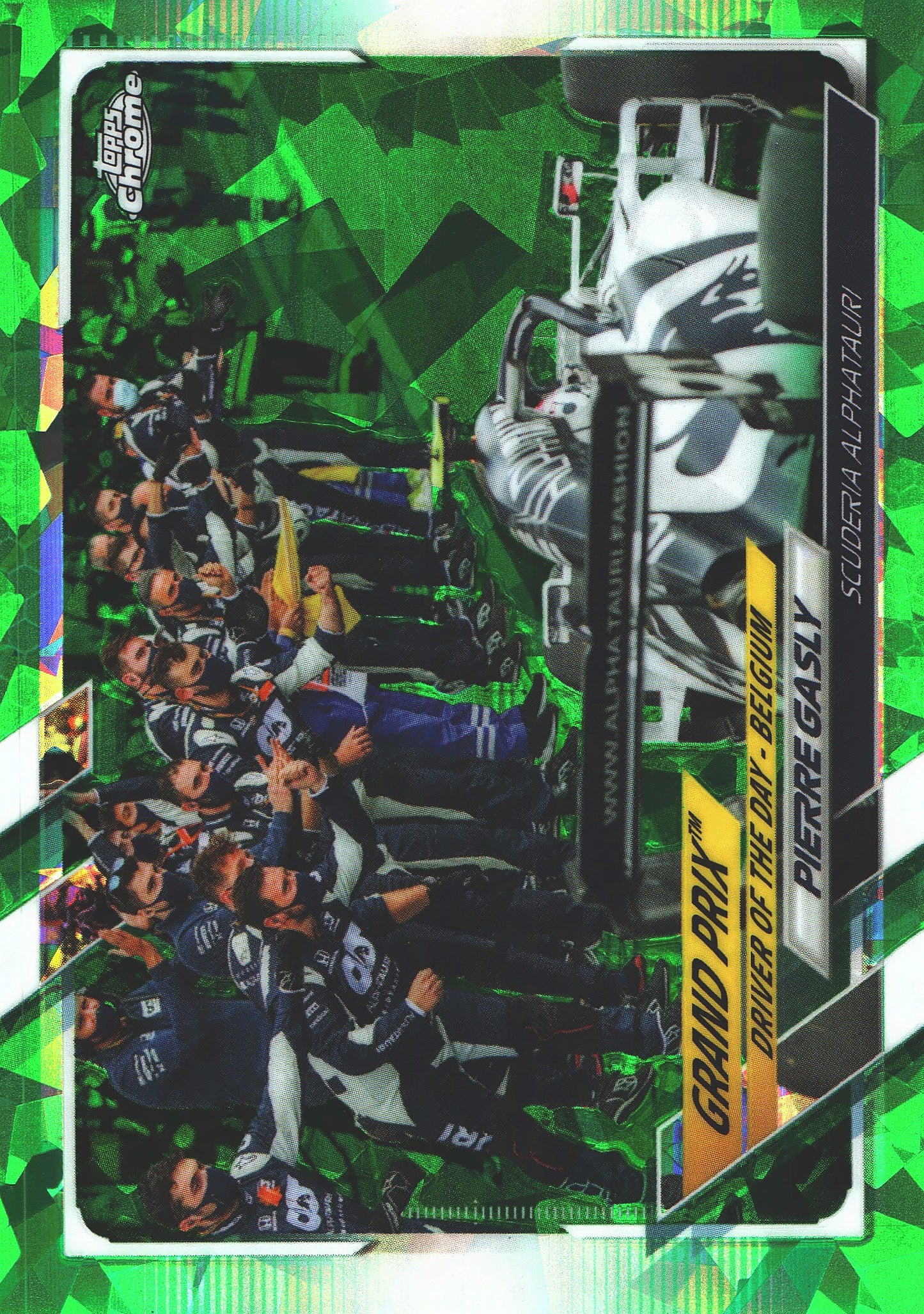 2021 Topps Chrome Sapphire Formula 1 Pierre Gasly Green /75 #164 AlphaTauri