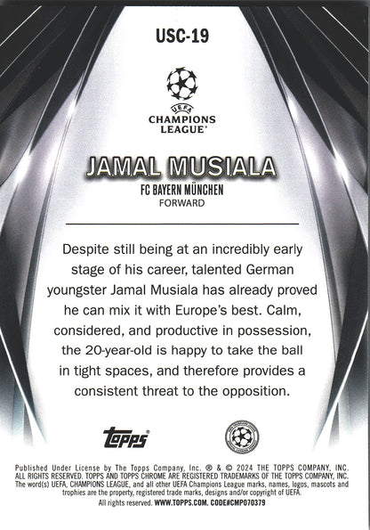 2023 Topps UCC Ultimate Stage Chrome Jamal Musiala #USC-19 FC Bayern Munchen