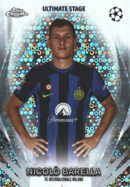 2023 Topps UCC Ultimate Stage Chrome Nicolo Barella #USC-25 Inter Milan