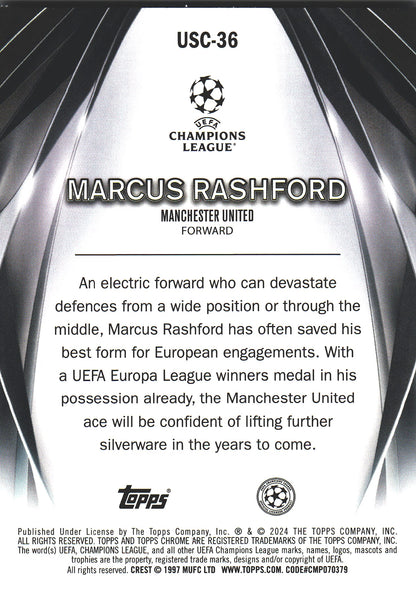 2023 Topps UCC Ultimate Stage Chrome Marcus Rashford #USC-36 Manchester United