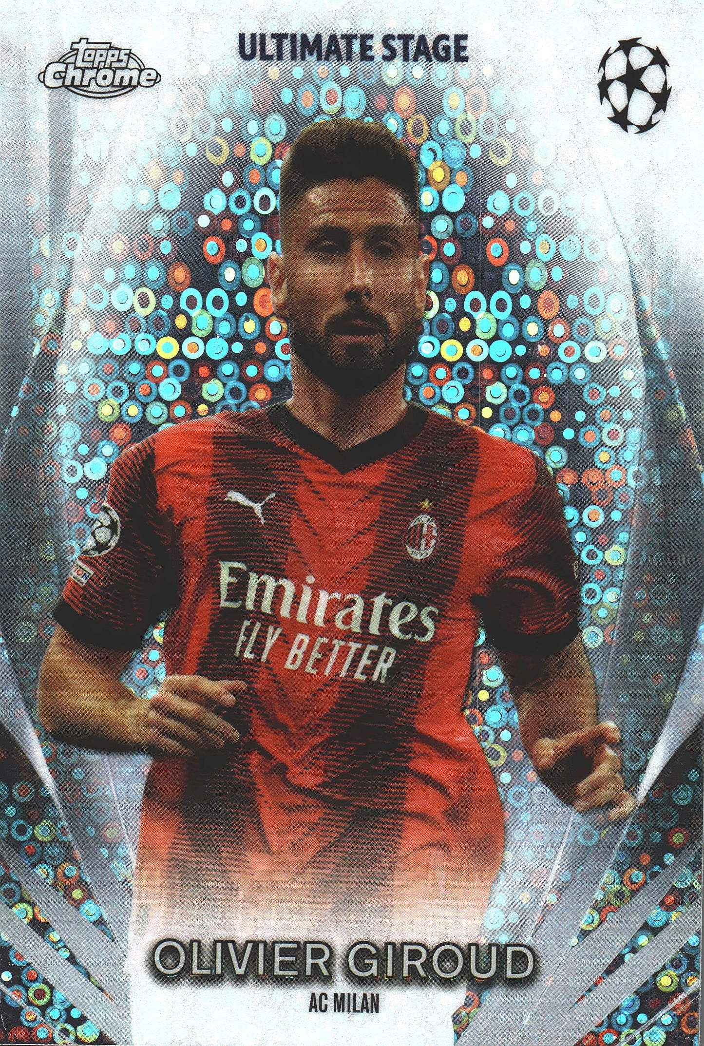 2023 Topps UCC Ultimate Stage Chrome Olivier Giroud #USC-2 A.C. Milan