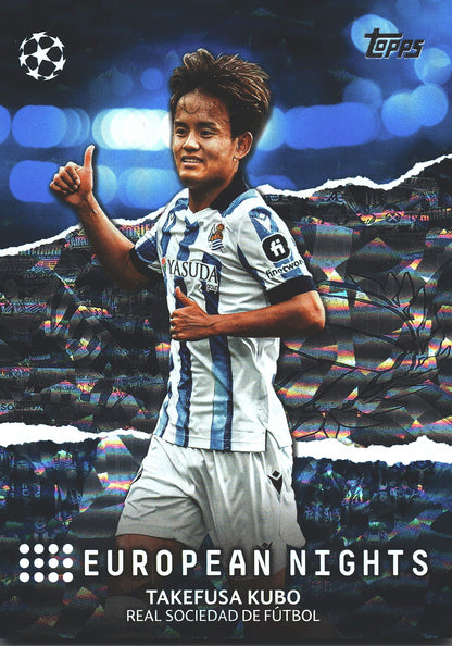 2023 Topps UCC Takefusa Kubo European Nights Icy Foil /99 #EN-26 Real Sociedad
