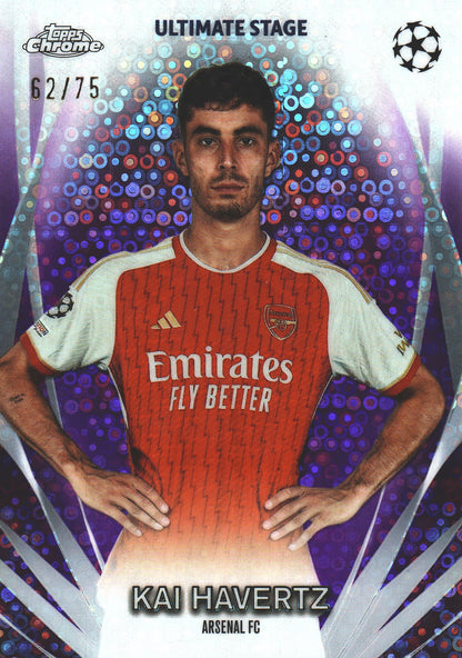 2023 Topps UCC Kai Havertz Ultimate Stage Purple /75 #USC-4 Arsenal