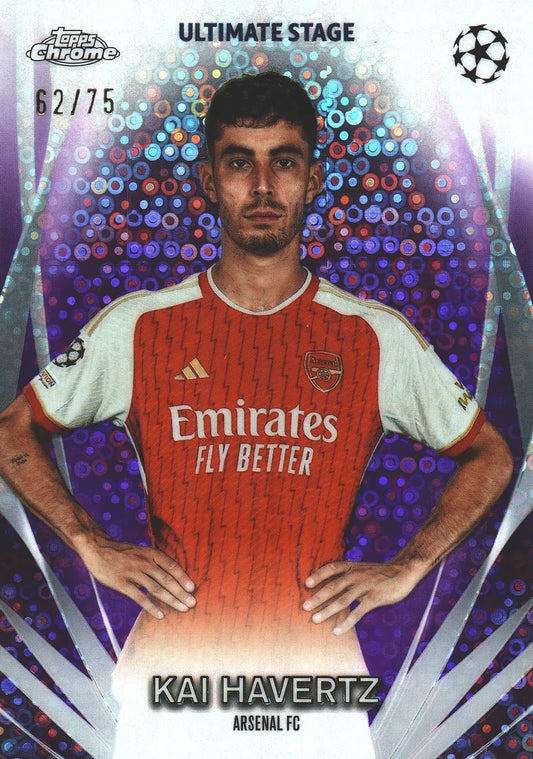 2023 Topps UCC Kai Havertz Ultimate Stage Purple /75 #USC-4 Arsenal