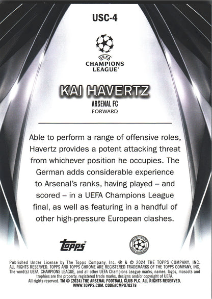 2023 Topps UCC Kai Havertz Ultimate Stage Purple /75 #USC-4 Arsenal