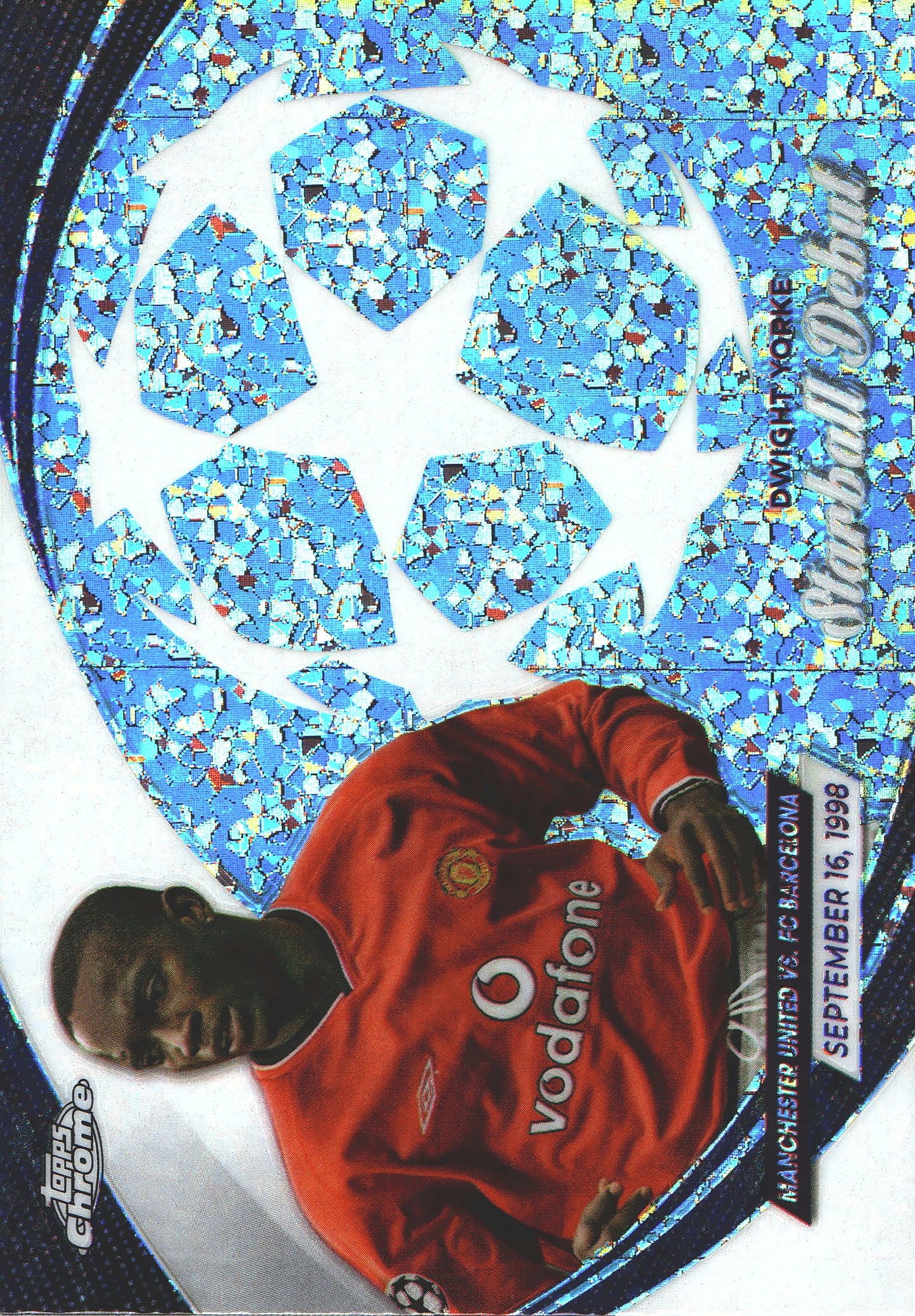 2023 Topps Chrome UCC Dwight Yorke Starball Debut #SD-4 Manchester United