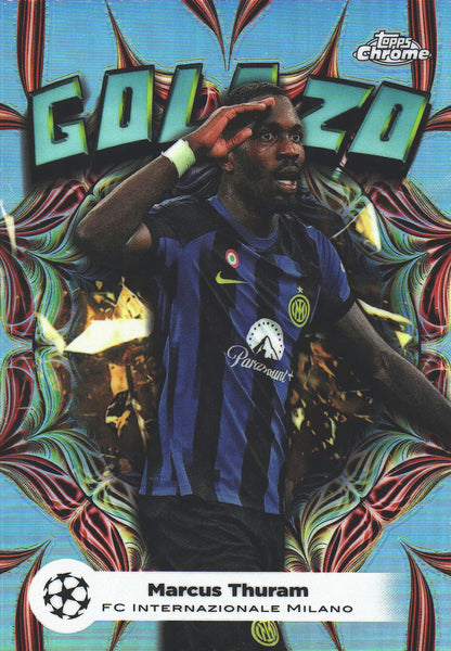 2023 Topps Chrome UCC Marcus Thuram Golazo #1GL-4 Inter Milan