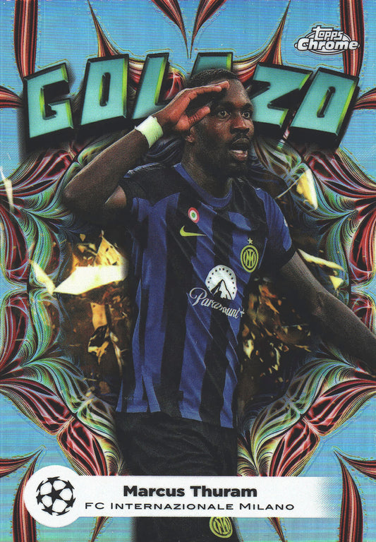 2023 Topps Chrome UCC Marcus Thuram Golazo #1GL-4 Inter Milan