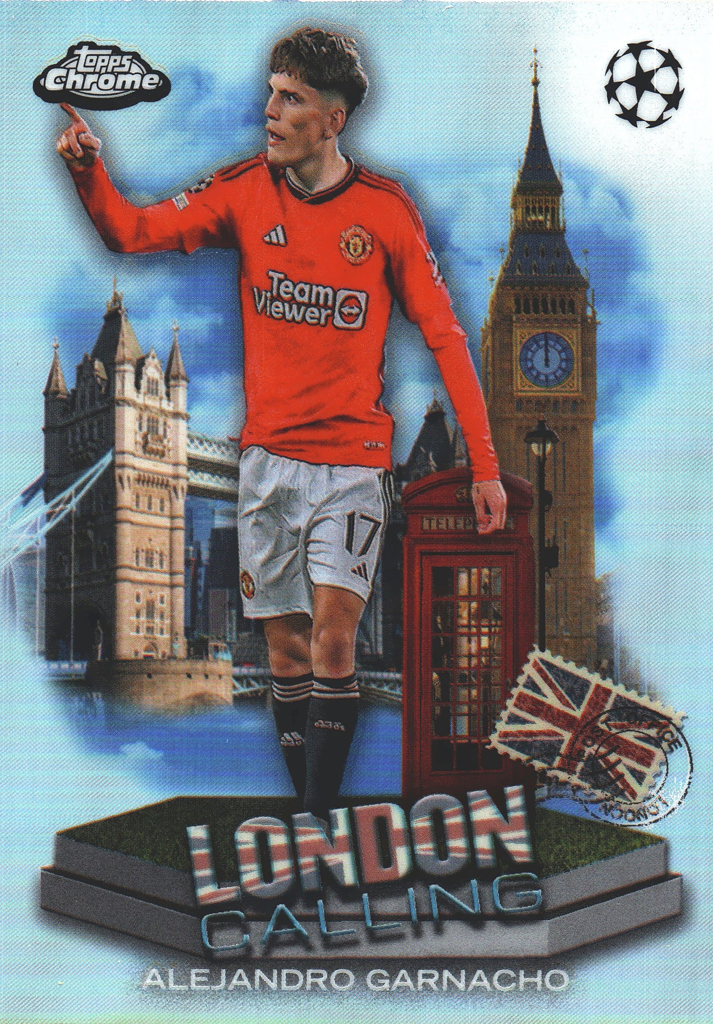 2023 Topps Chrome UCC Alejandro Garnacho London Calling #LC-9 Manchester United