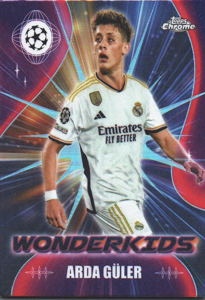 2023 Topps Chrome UCC Arda Guler RC Wonderkids #WK-1 Real Madrid