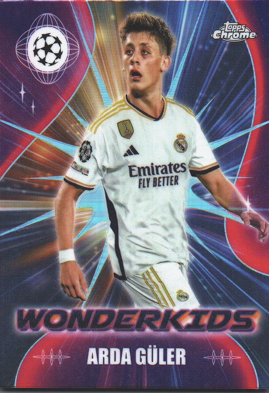 2023 Topps Chrome UCC Arda Guler RC Wonderkids #WK-1 Real Madrid