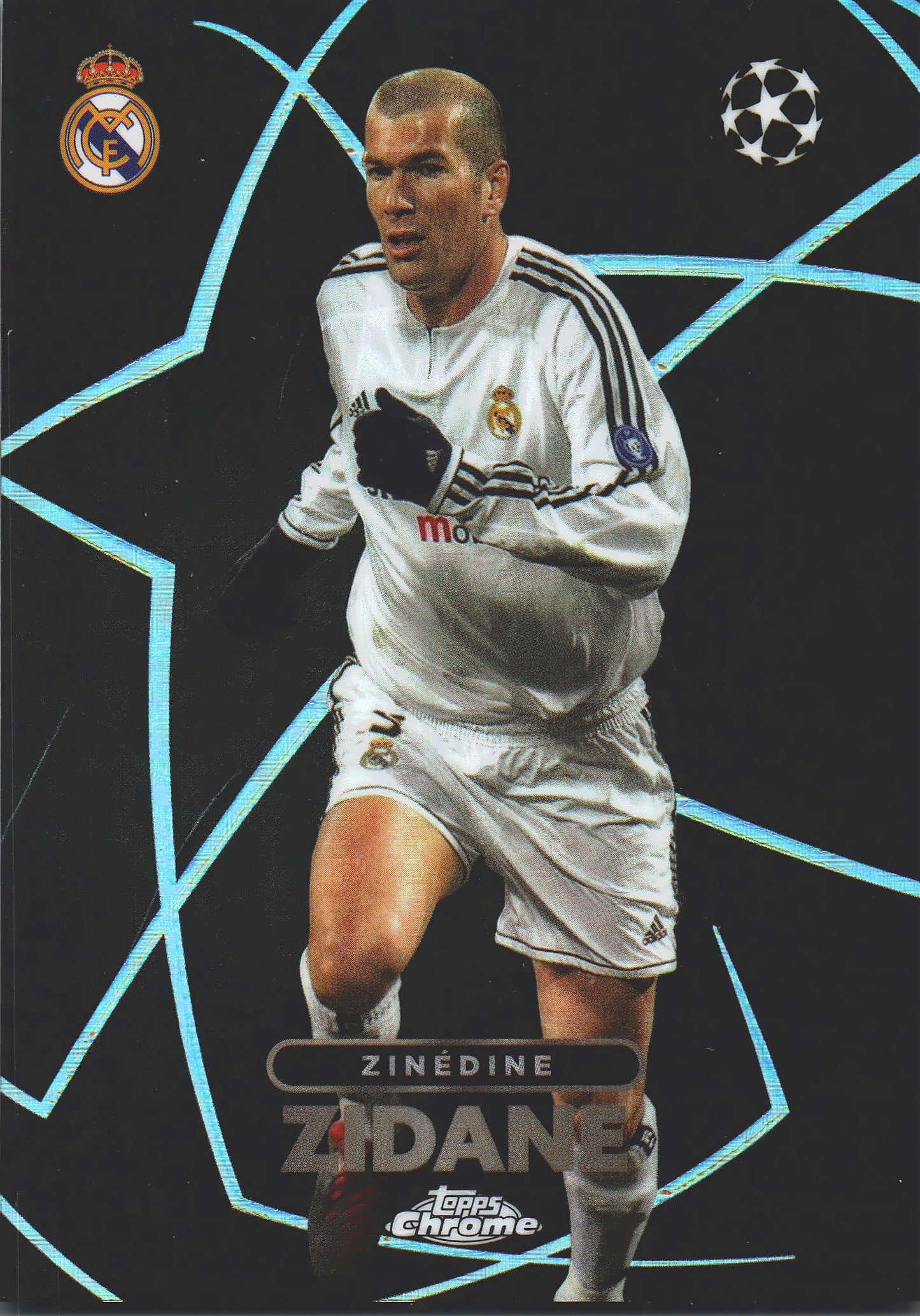 2023 Topps Chrome UCC Zinedine Zidane Shadow Etch Case Hit #BE-9 Real Madrid