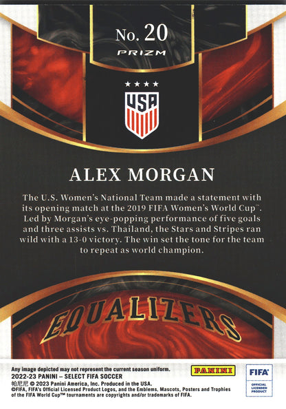 2022 Panini Select FIFA Alex Morgan Equalizers #20 USA