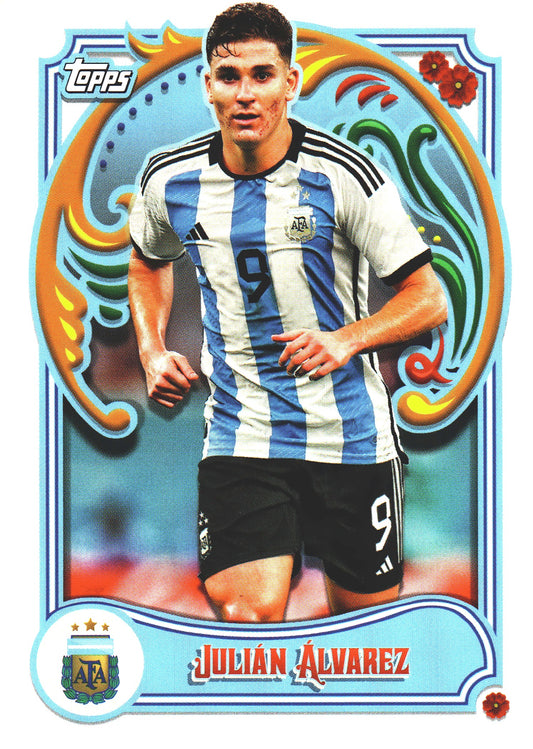 2023 Topps Argentina Fileteado Julian Alvarez #24 Argentina